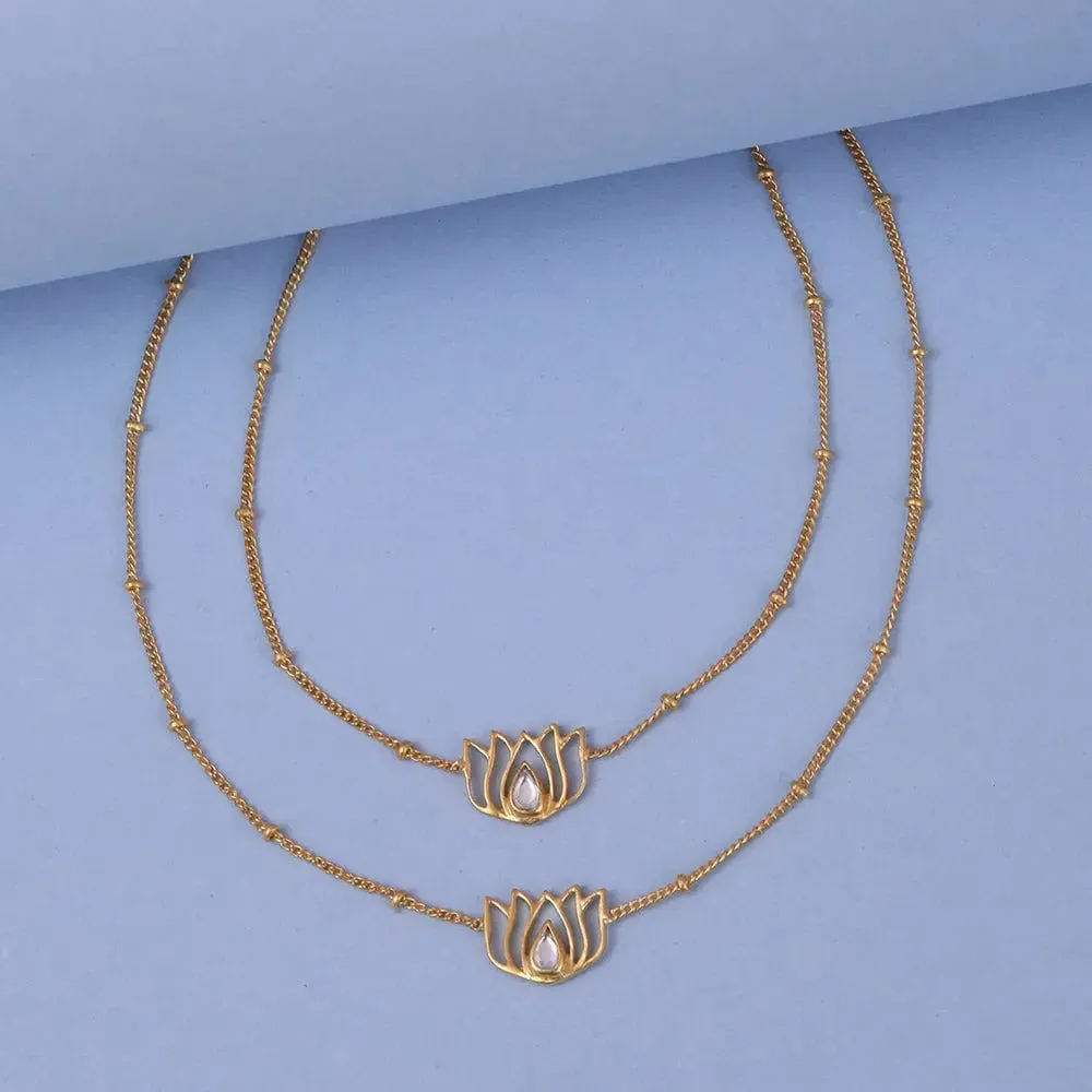Lotus 92.5 Sterling Silver Anklet