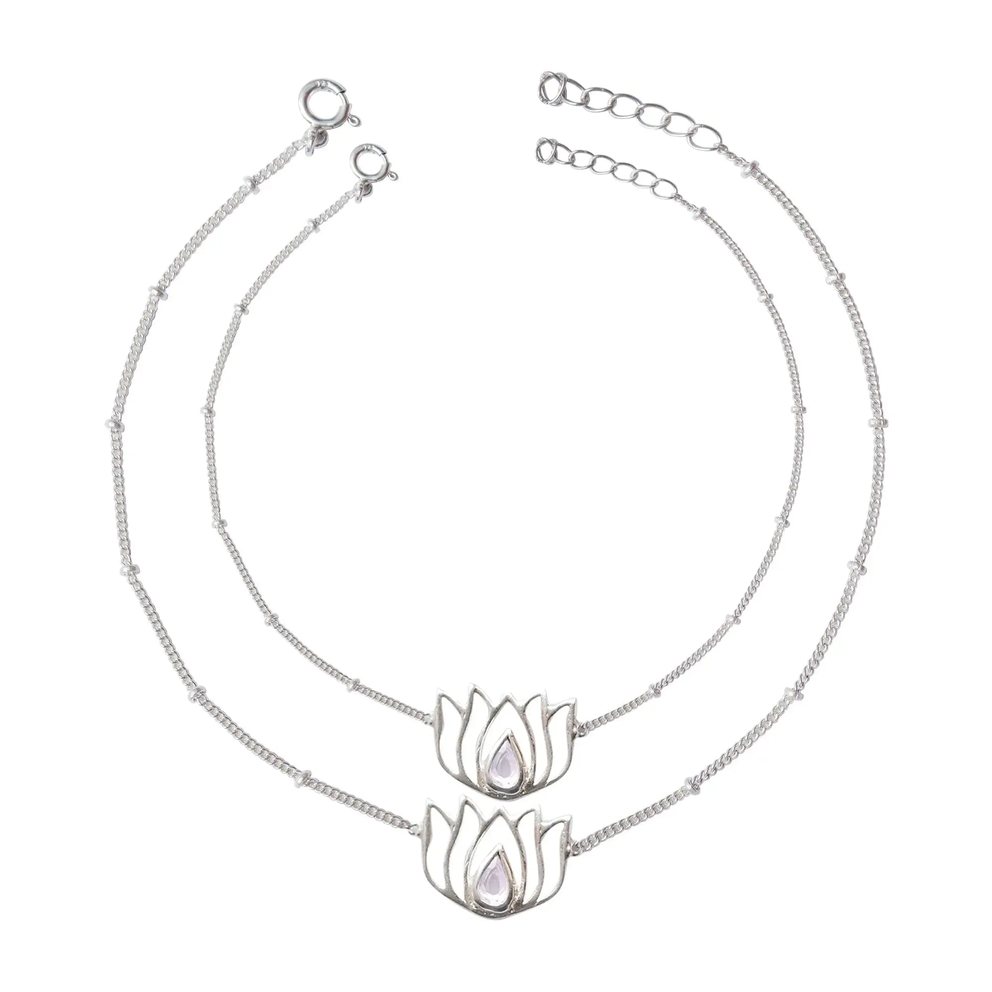 Lotus 92.5 Sterling Silver Anklet