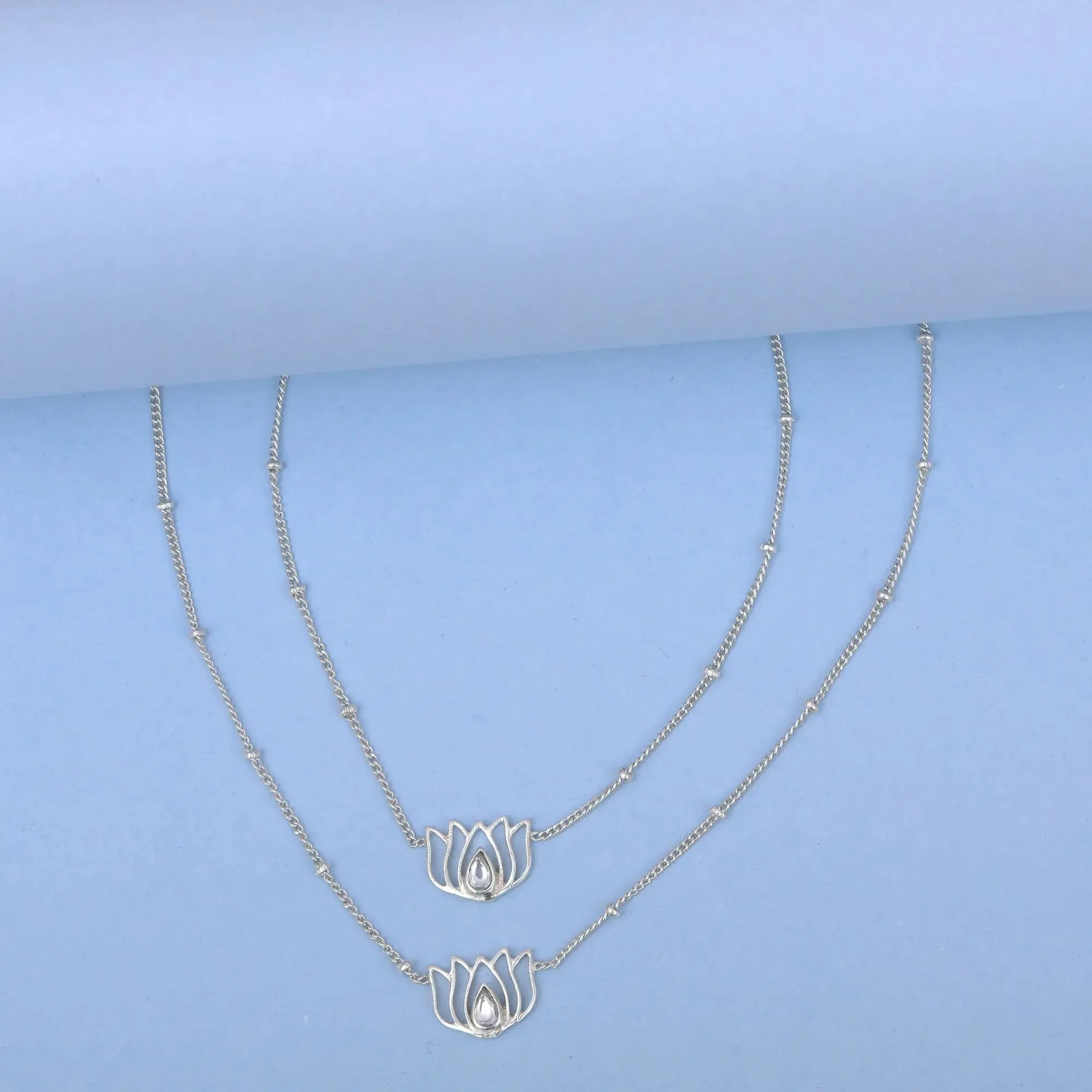 Lotus 92.5 Sterling Silver Anklet