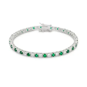 LOVCIA Jewelry Eternal Elegance Rhodium Tennis Bracelet