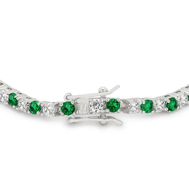 LOVCIA Jewelry Eternal Elegance Rhodium Tennis Bracelet
