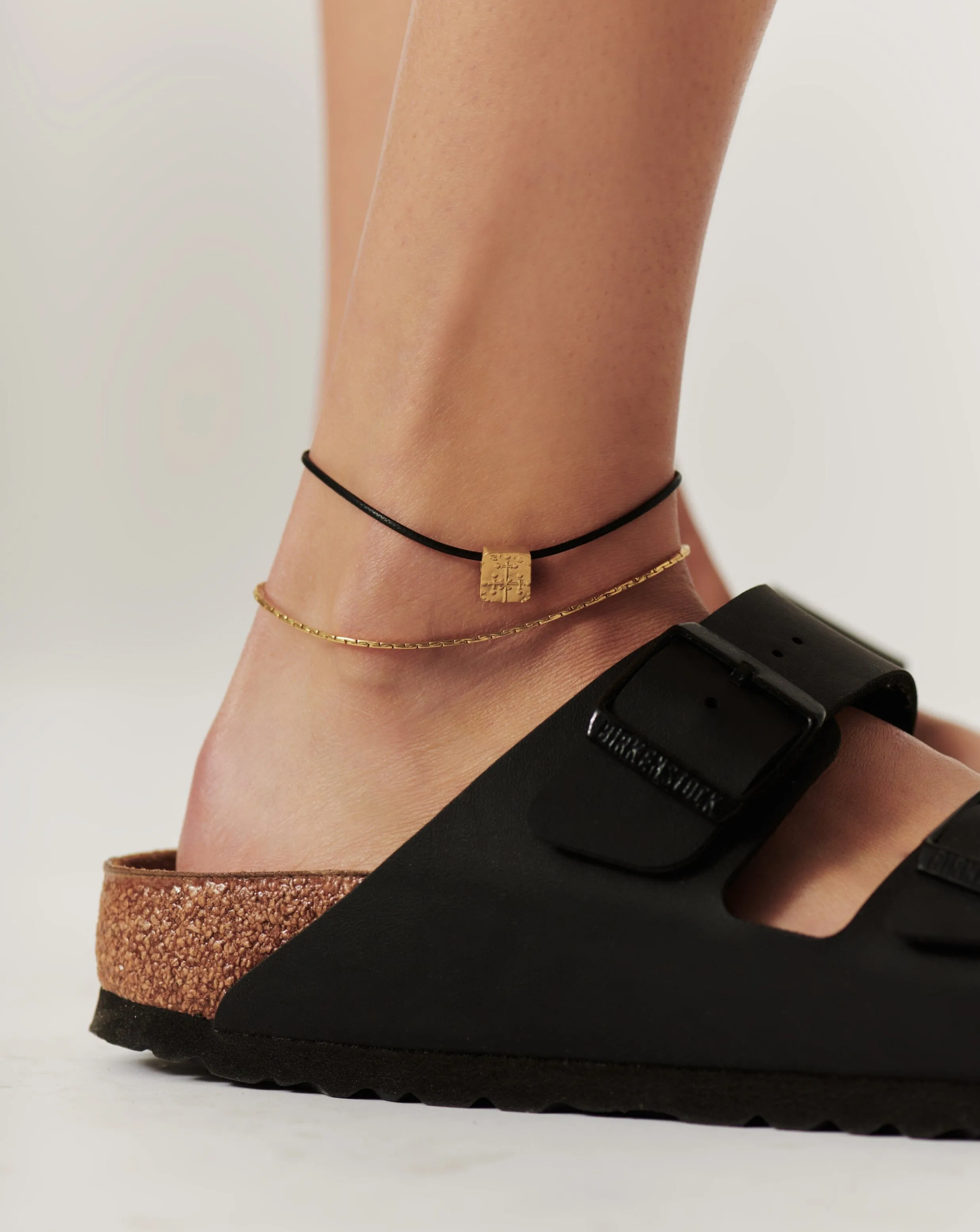 Lucy Williams Byzantine Coin Cord Anklet | 18ct Gold Vermeil