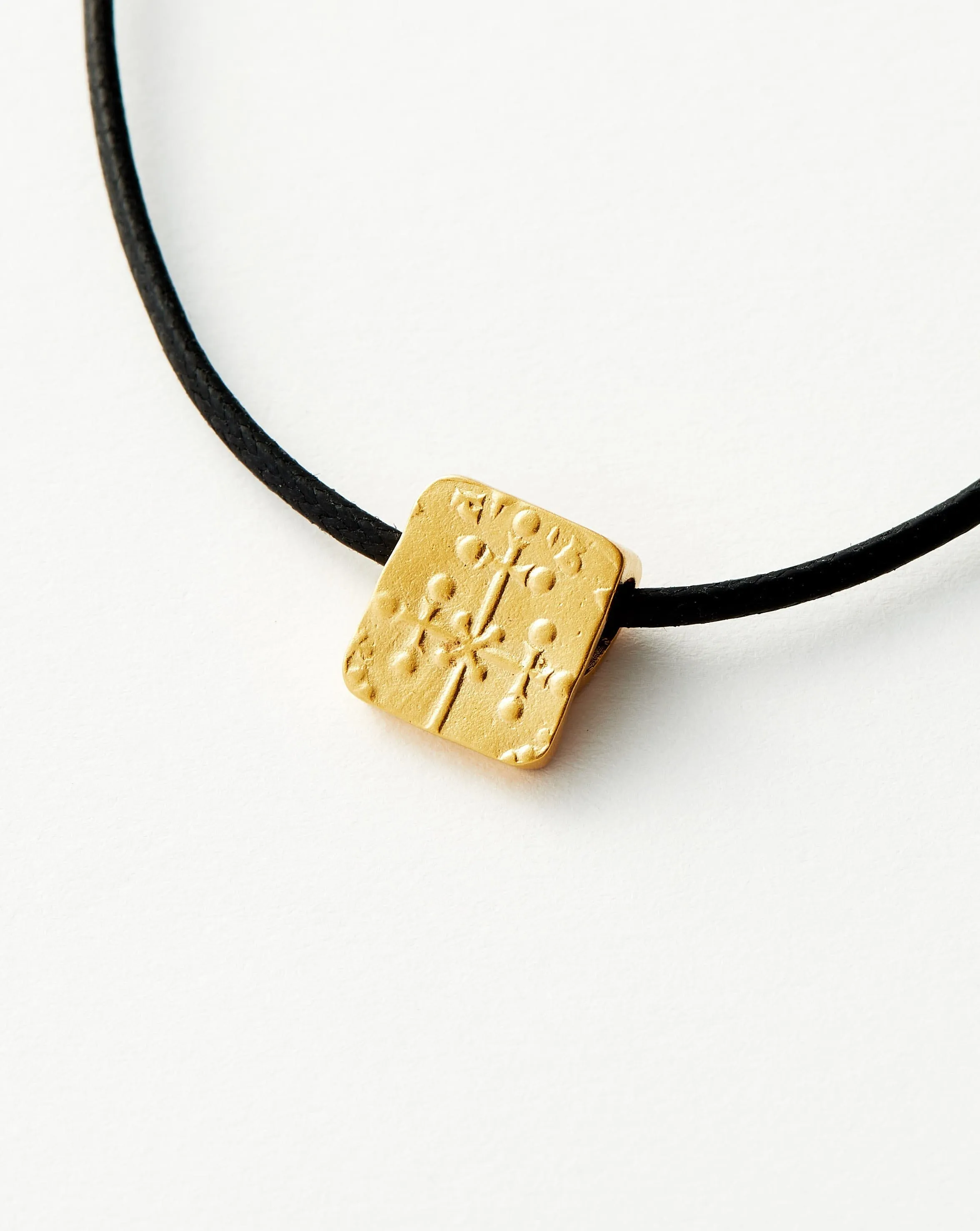 Lucy Williams Byzantine Coin Cord Anklet | 18ct Gold Vermeil