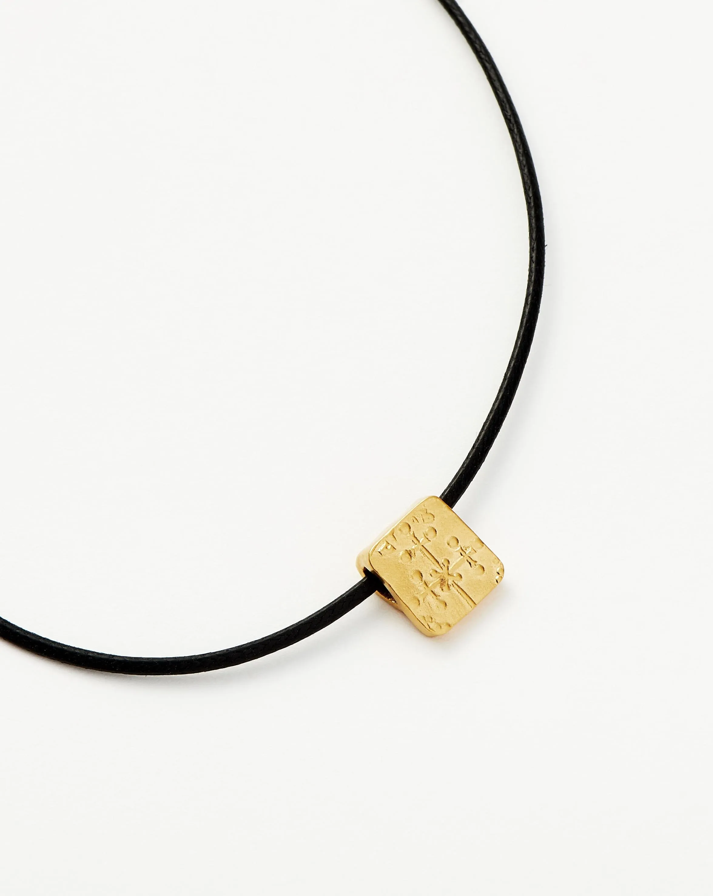 Lucy Williams Byzantine Coin Cord Anklet | 18ct Gold Vermeil