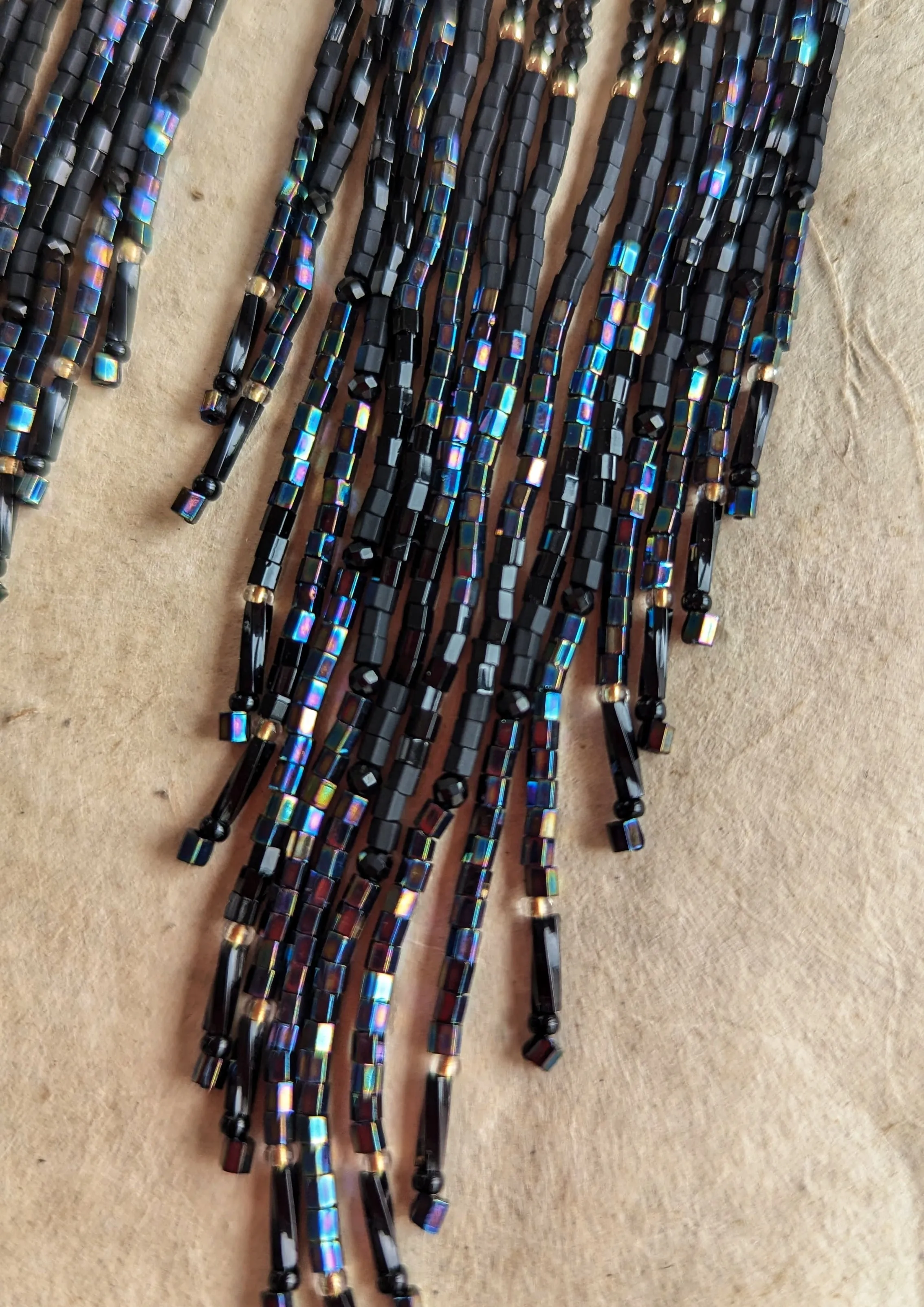 Luna Negra Boho Beaded Earrings