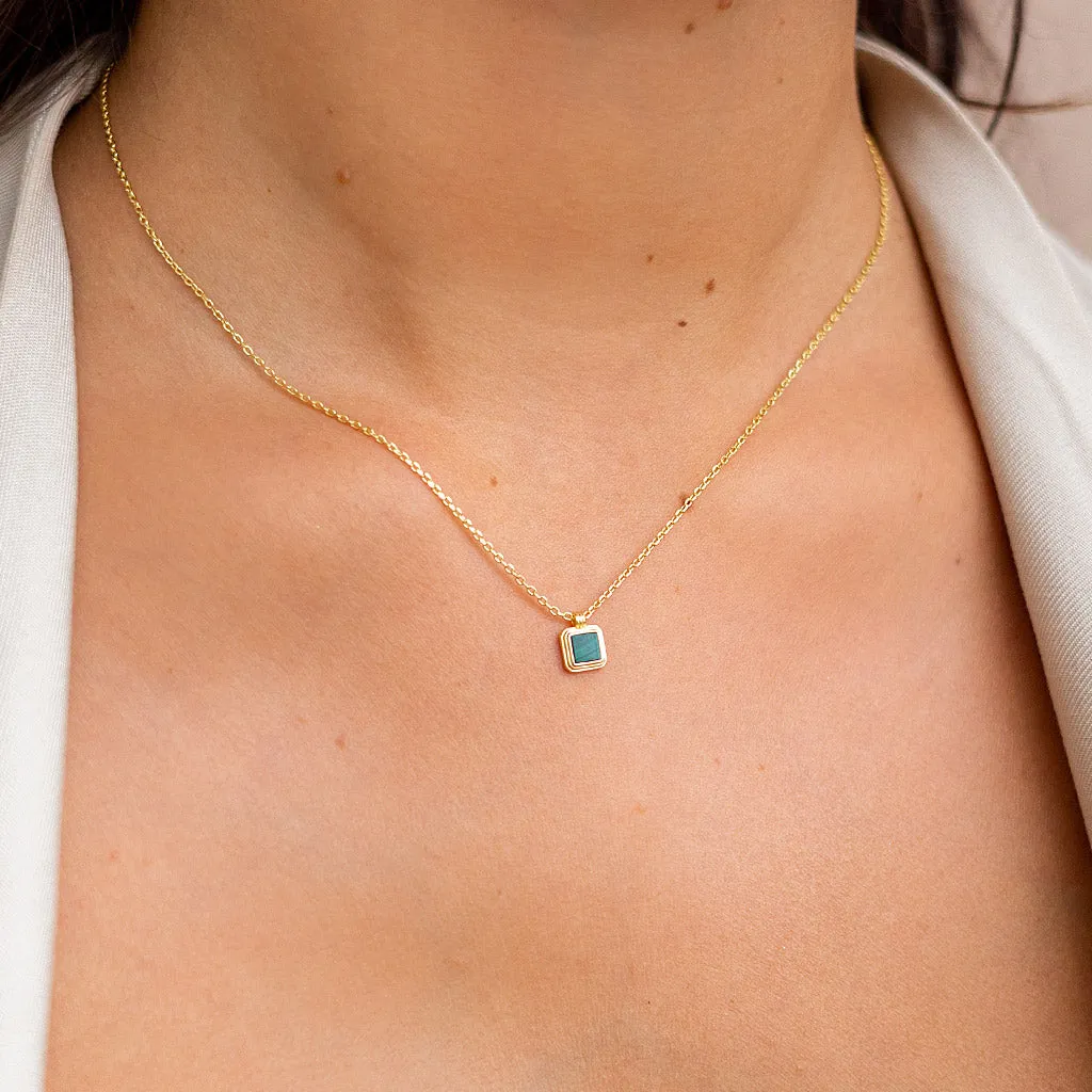 Malachite Pendant Necklace