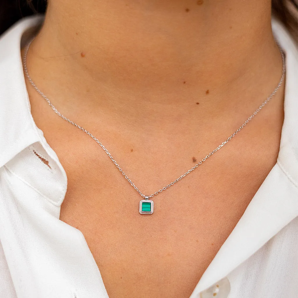 Malachite Pendant Necklace