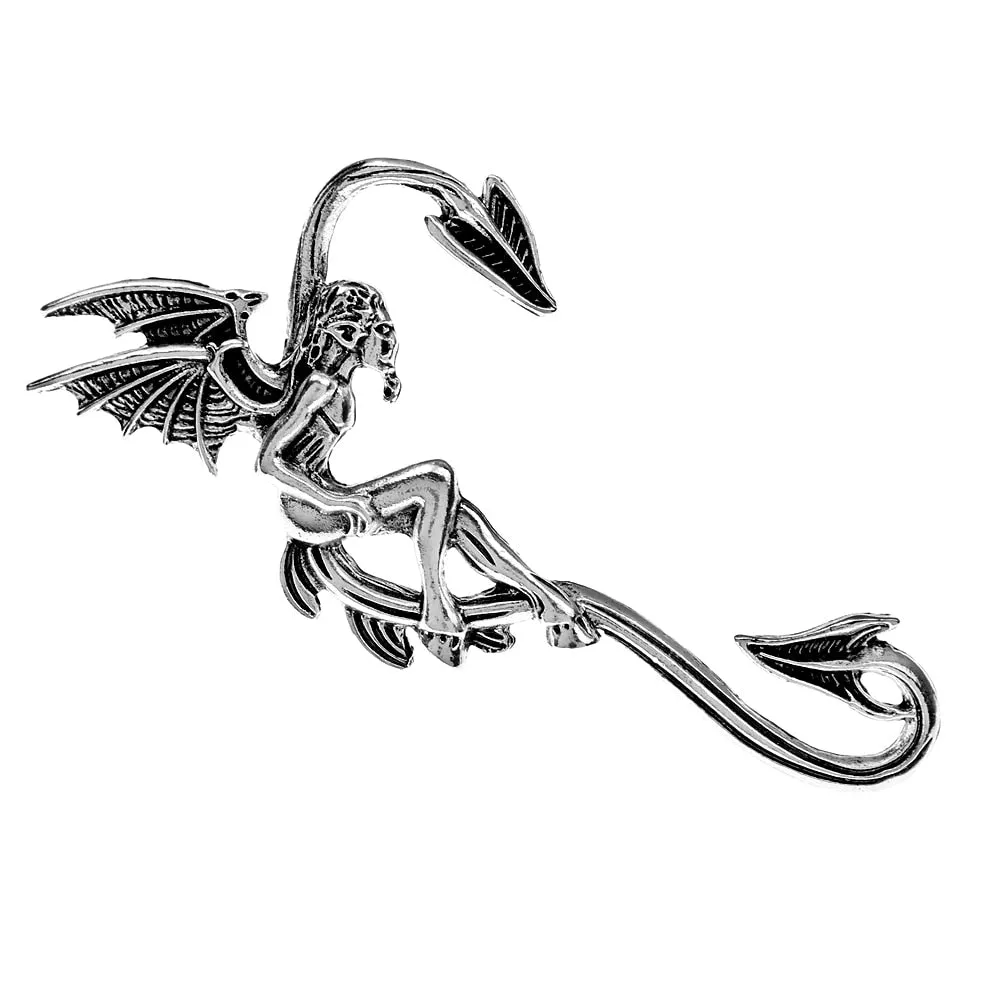 Male Elf Brooch Pin Vintage Creative Design Wing Men Jewelry