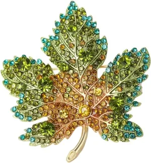 Maple Leaf Brooch Pins for Women, Canadian Maple Leaf Brooch Pin, Cute Fallen Leaves Brooch Lapel Pin, Bohemian Maple Leaf Brooches Pins for Women Hat Bag Suit Dress Accessories