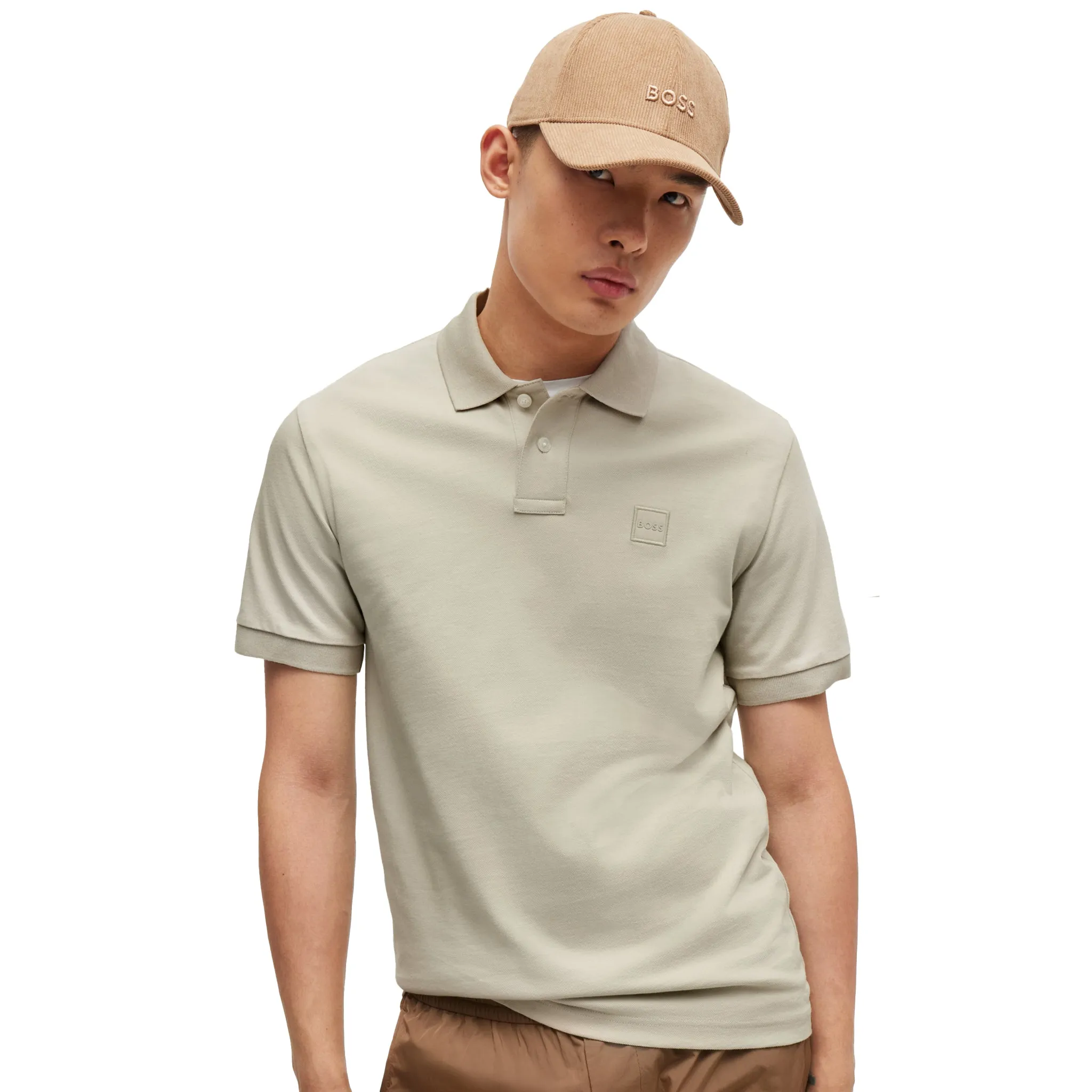 Mens BOSS Light Beige Passenger S/s Polo Shirt