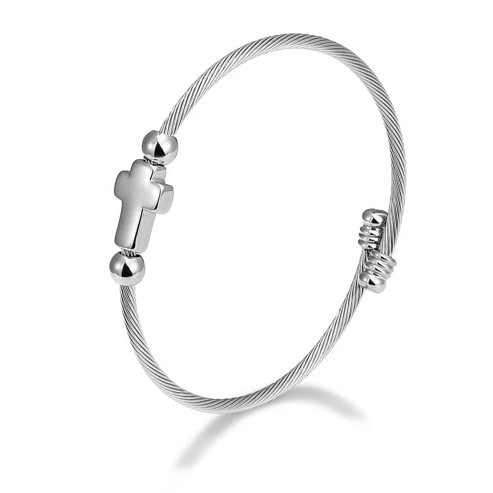 Men's Cross Bracelet <br> Bangle Rope