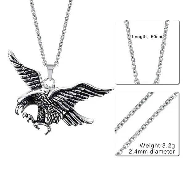 Mens Necklaces Eagle Pendant