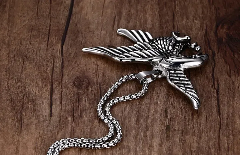 Mens Necklaces Eagle Pendant