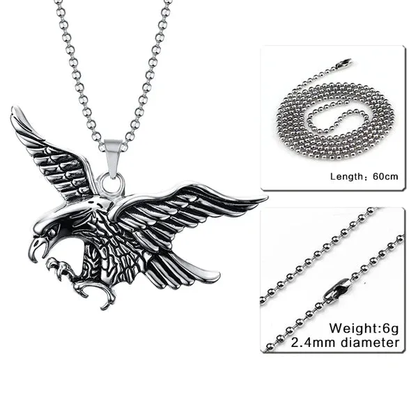 Mens Necklaces Eagle Pendant