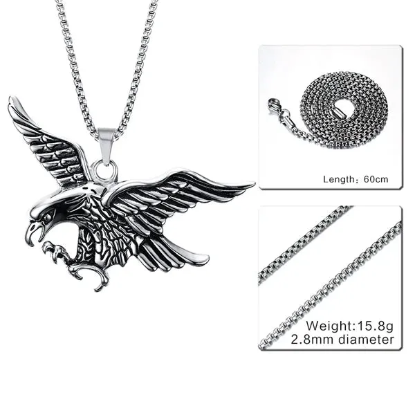Mens Necklaces Eagle Pendant