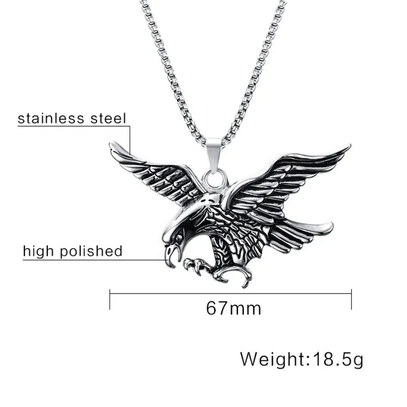 Mens Necklaces Eagle Pendant