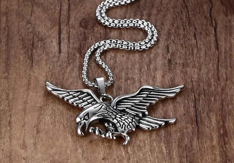 Mens Necklaces Eagle Pendant