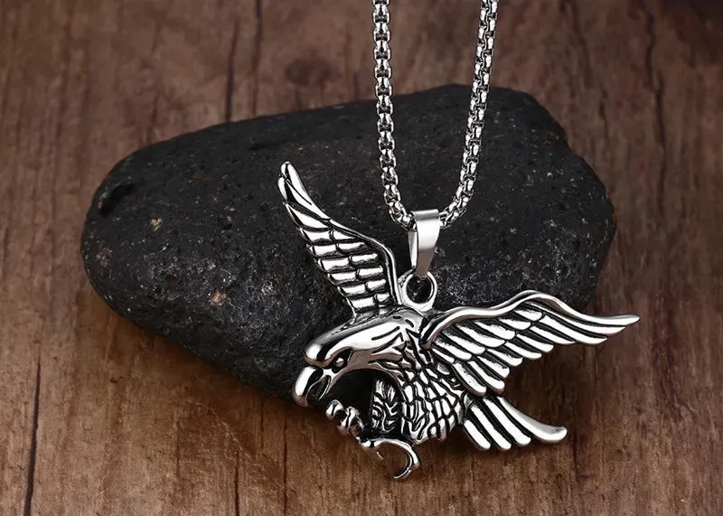 Mens Necklaces Eagle Pendant