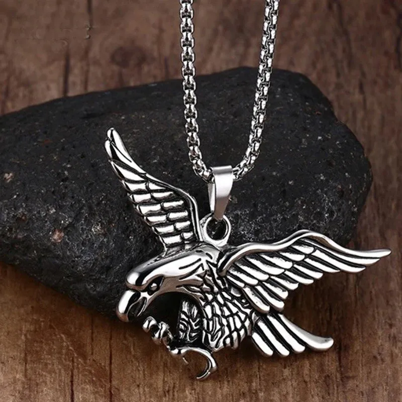 Mens Necklaces Eagle Pendant