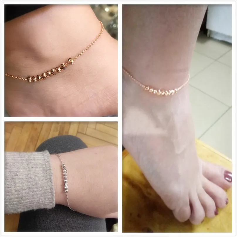 Metal Beads Anklets Chain