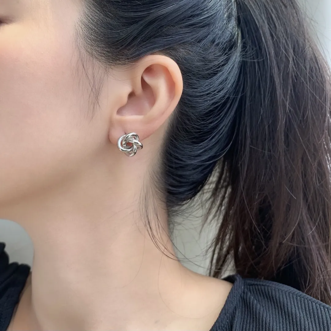 Minimalist S925 Chunky Earrings – 18K Silver Plated, Chic & Stylish
