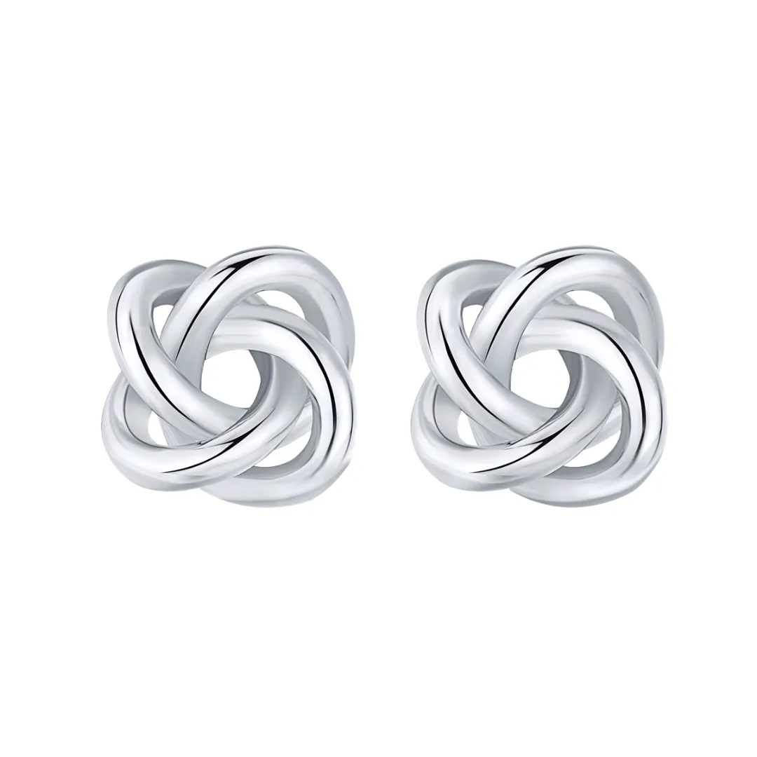 Minimalist S925 Chunky Earrings – 18K Silver Plated, Chic & Stylish