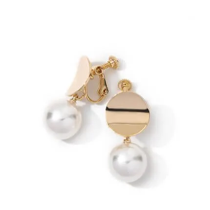 Mismatched Polished Candy Colored Pearl Stud Earrings