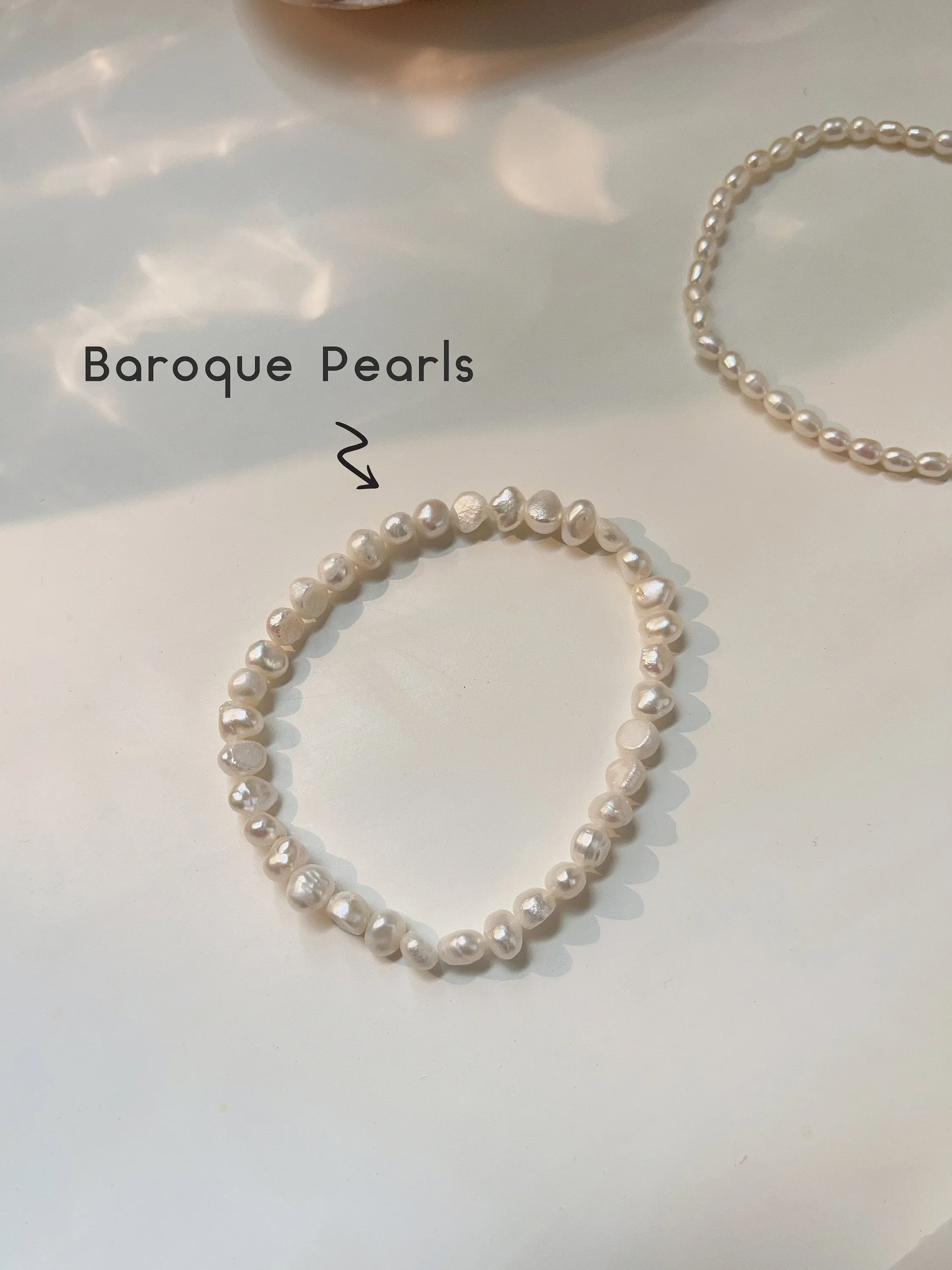 Natural Pearl Stretch Anklet, Baroque Pearl Anklet, Fresh Water Pearl Anklet Bracelet, Rice Pearl Elastic Anklet, Vintage Stretch Anklet