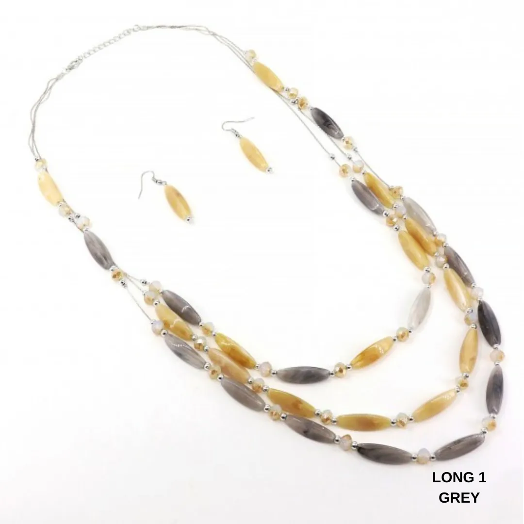 Necklace Sets Long/Short Beads