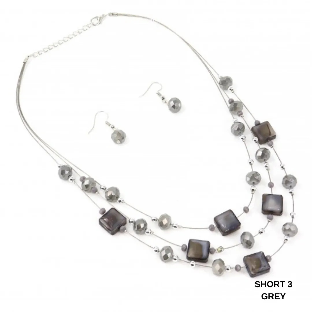 Necklace Sets Long/Short Beads