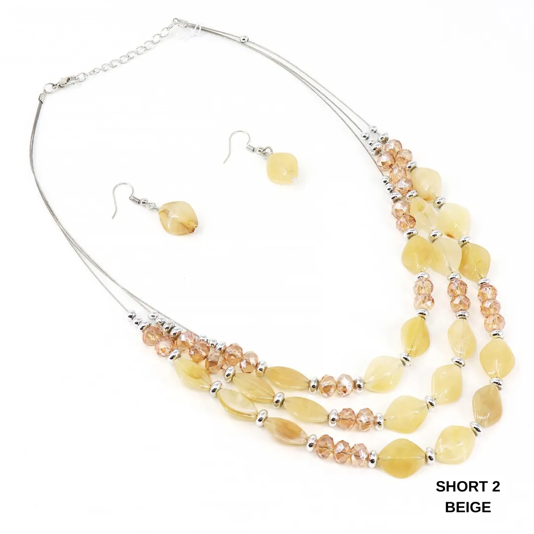 Necklace Sets Long/Short Beads