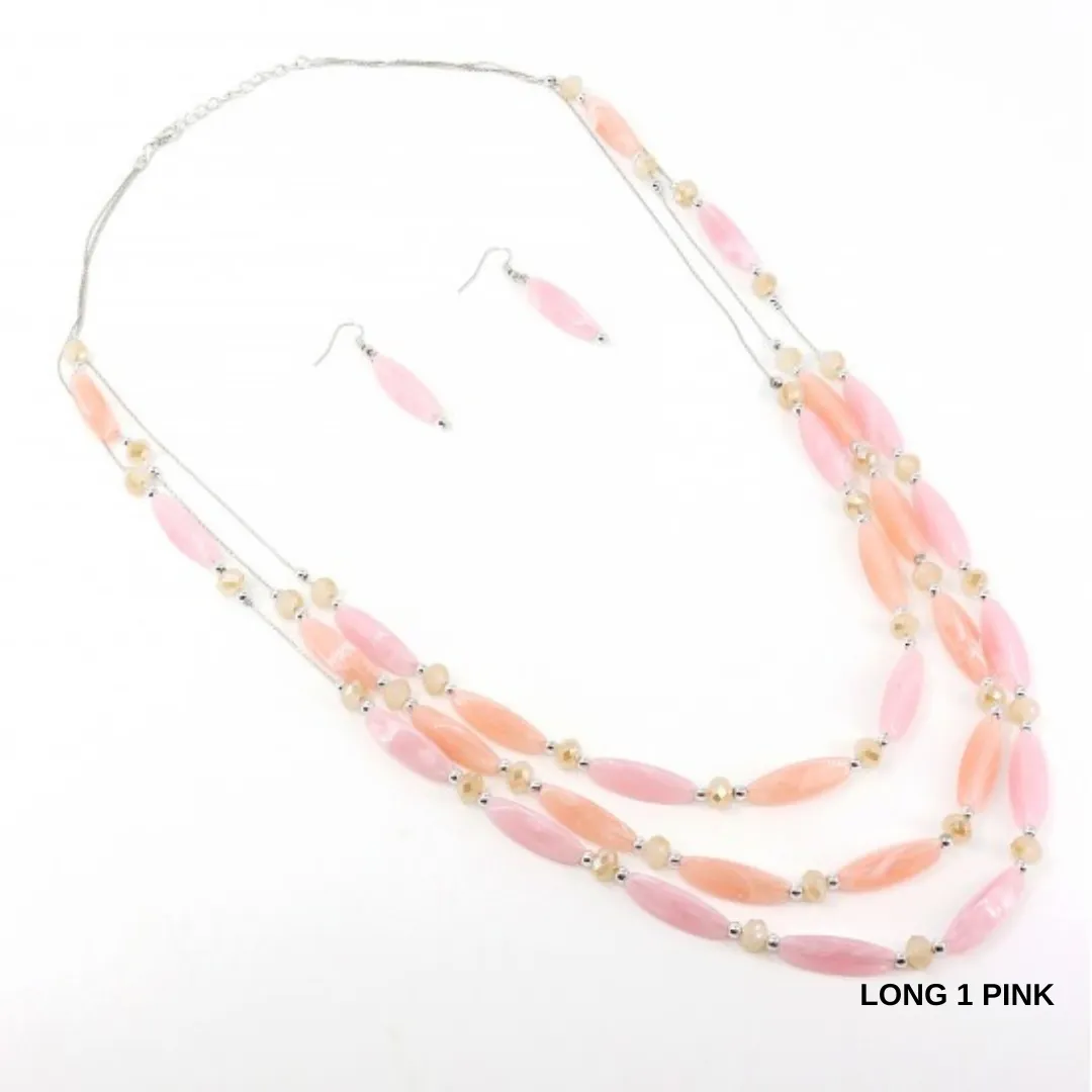 Necklace Sets Long/Short Beads