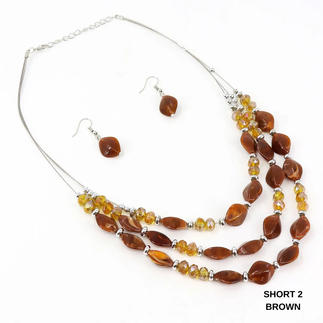 Necklace Sets Long/Short Beads
