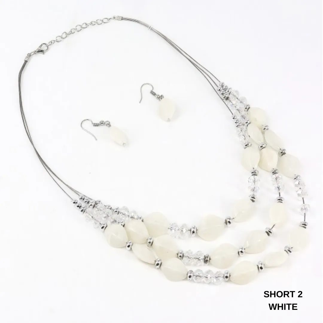 Necklace Sets Long/Short Beads