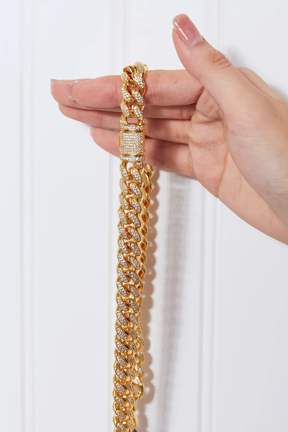 Nightlife Bling Curb Chain Necklace