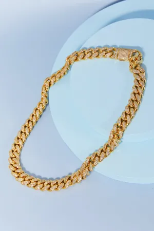 Nightlife Bling Curb Chain Necklace