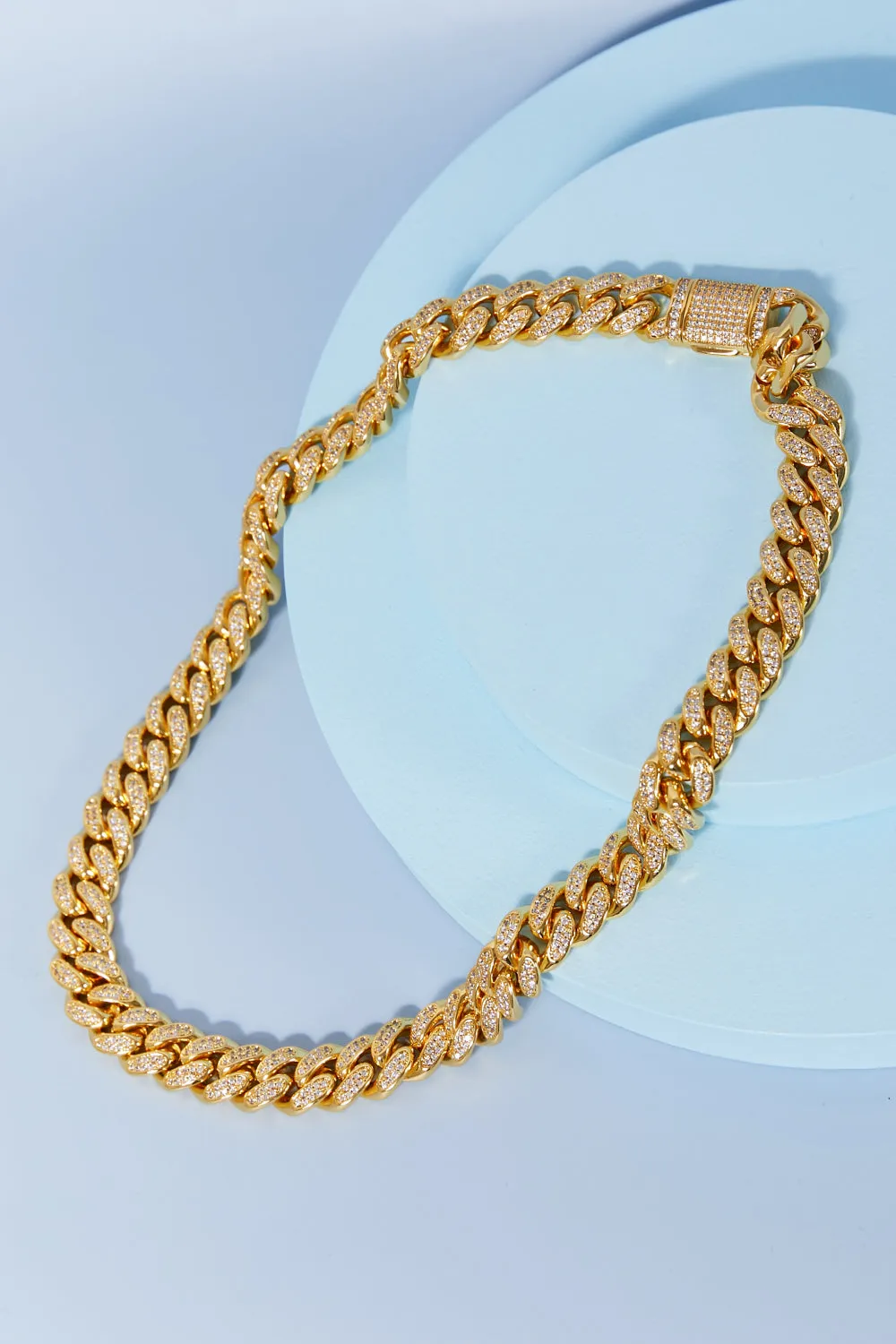 Nightlife Bling Curb Chain Necklace