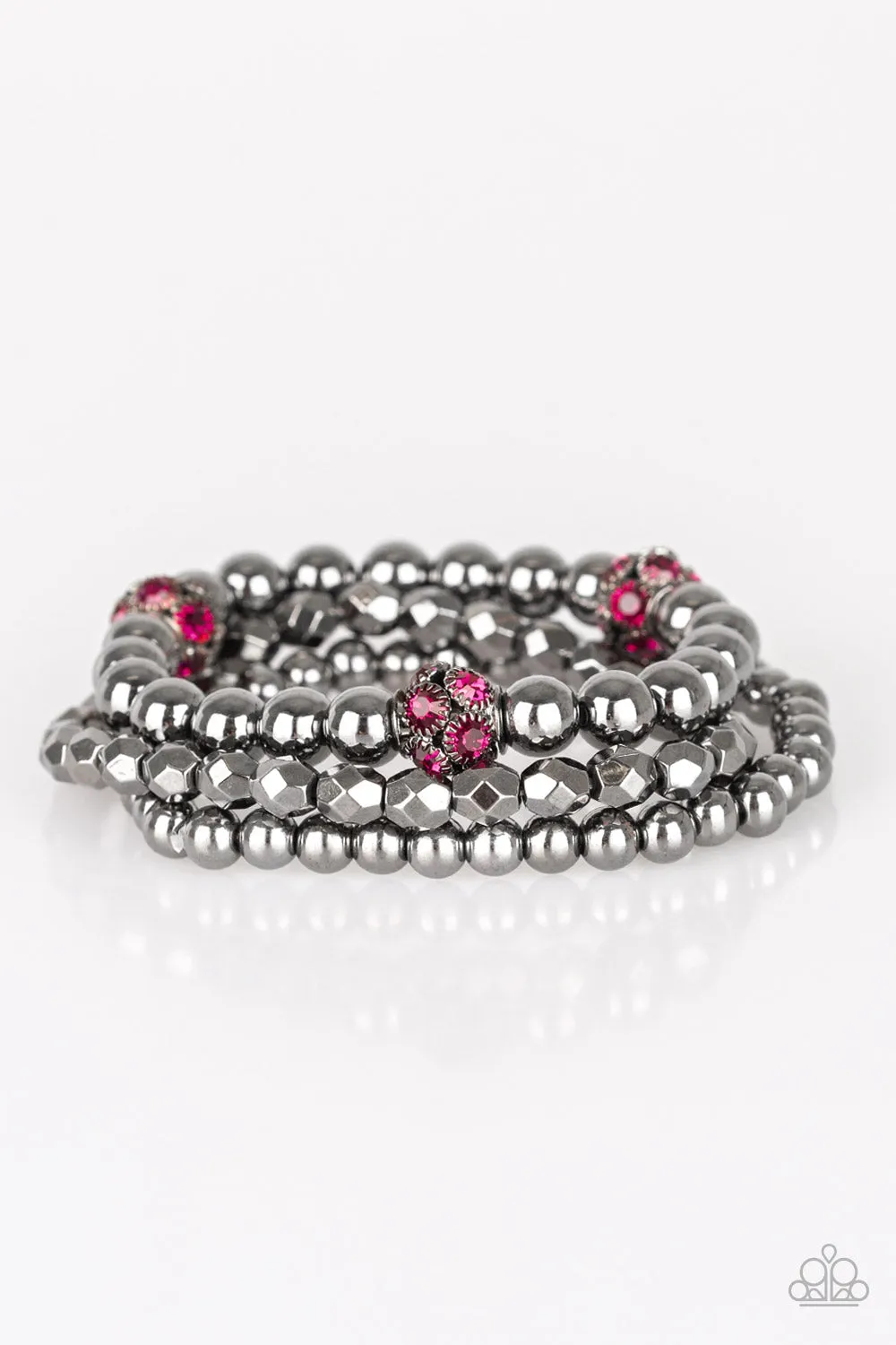 Noticeably Noir- Pink Bracelets