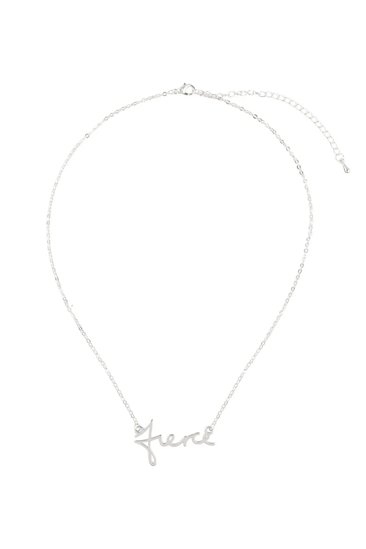 ONB712FI - "FIERCE" PERSONALIZED CHARM PENDANT LONG NECKLACE