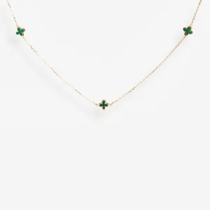 Palace Malachite Necklace | 9ct Gold