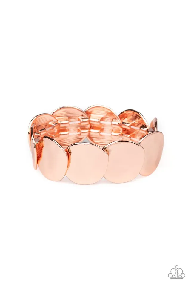 Paparazzi Bracelet ~ Disc Disco - Copper