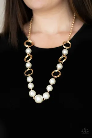 Paparazzi Necklace ~ COUNTESS Me In - Gold