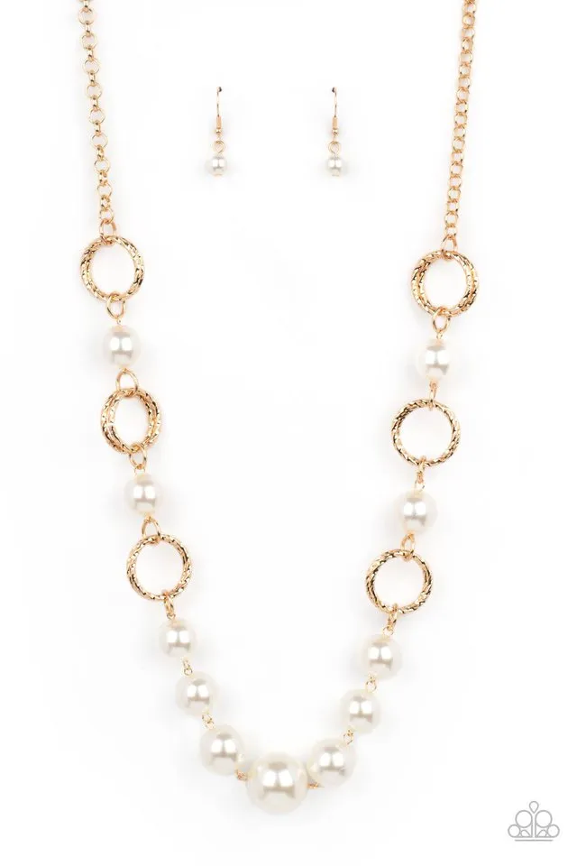 Paparazzi Necklace ~ COUNTESS Me In - Gold