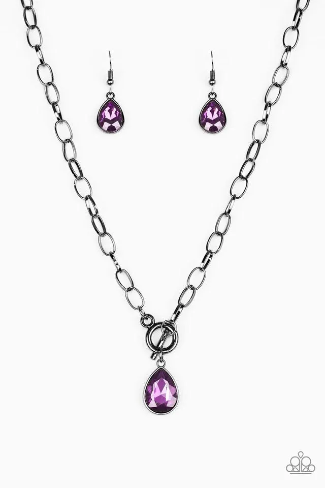 Paparazzi Necklace ~ So Sorority - Purple