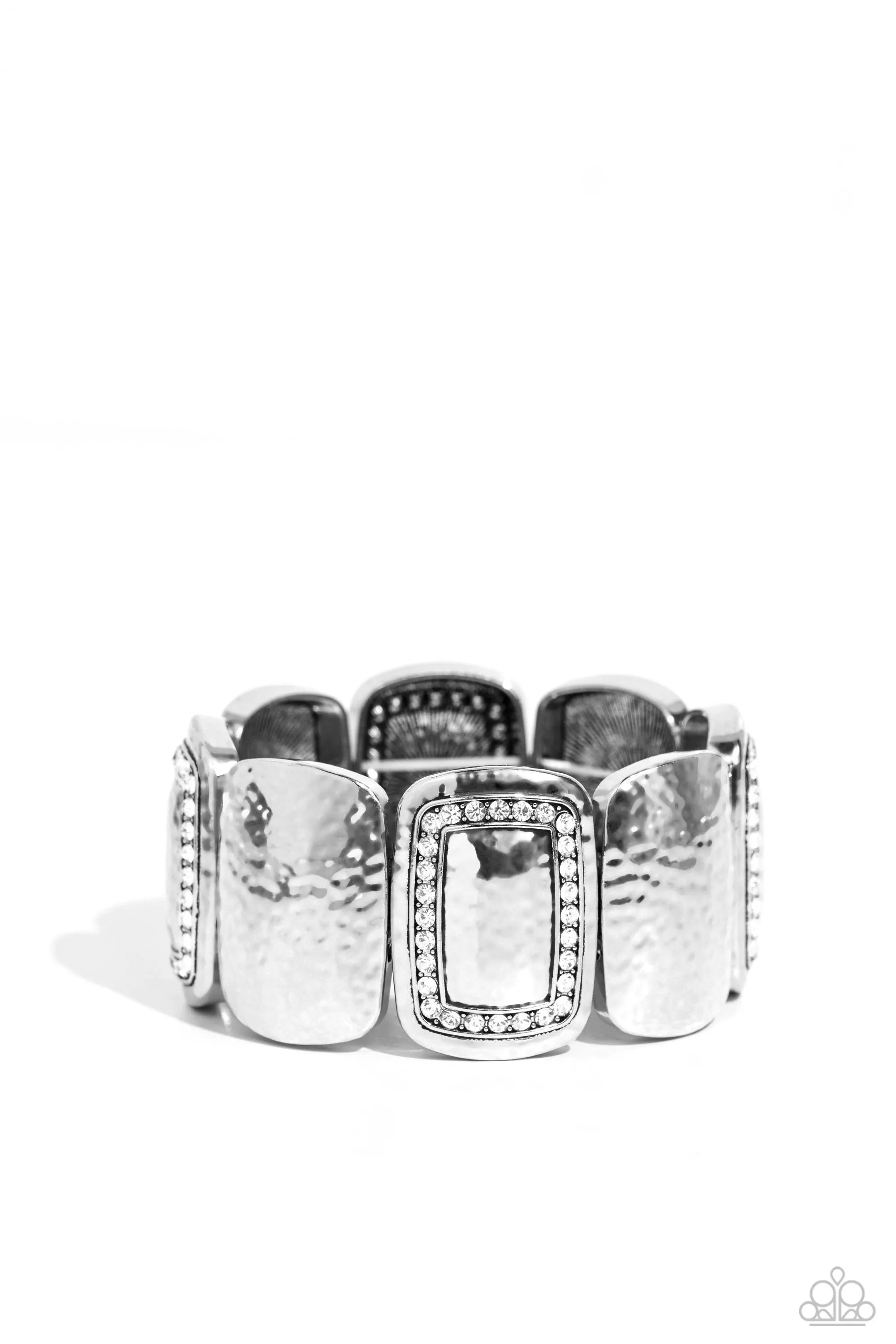 Paparazzi Refined Radiance - White Bracelets P9RE-WTXX-568XX