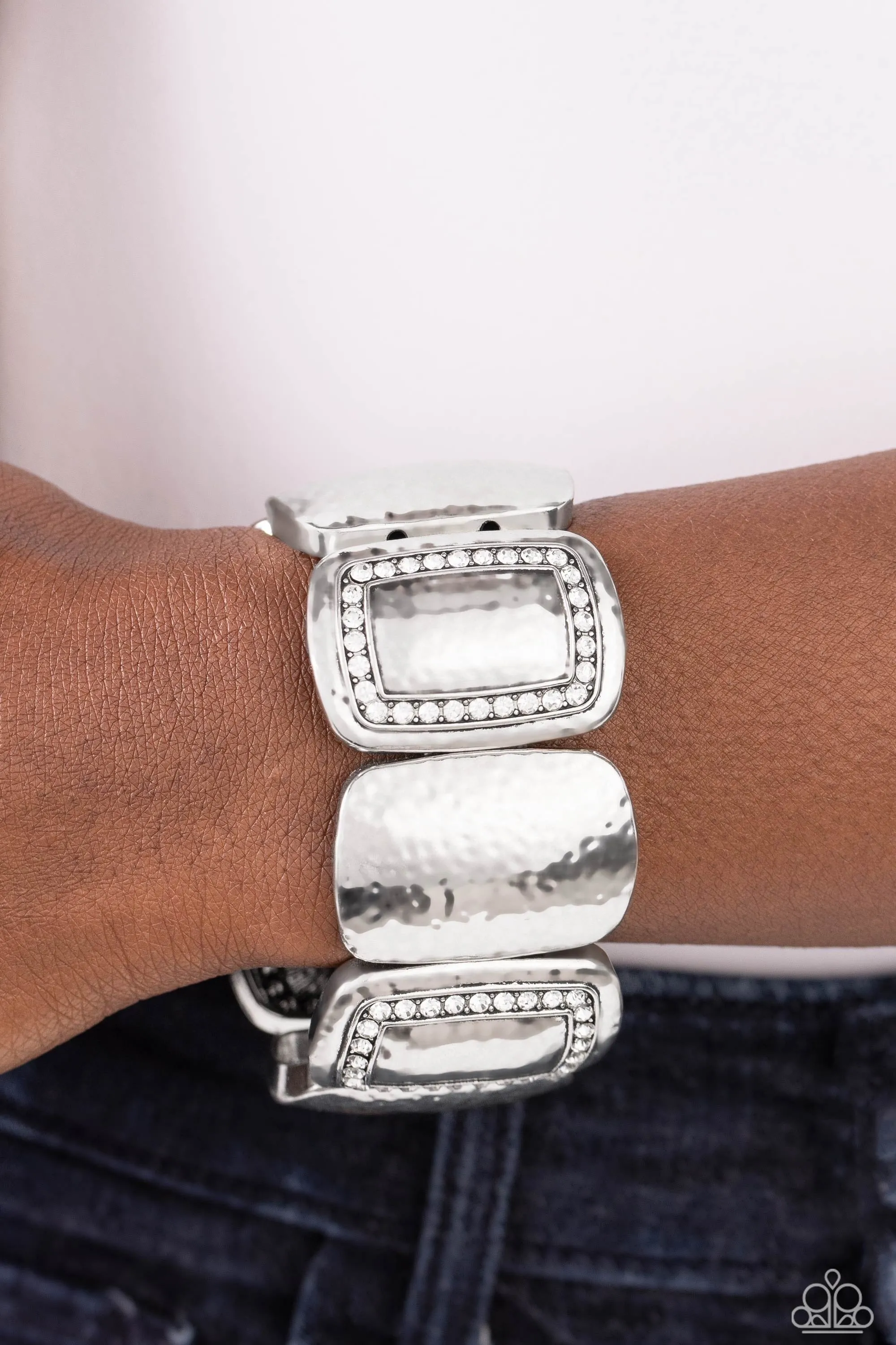 Paparazzi Refined Radiance - White Bracelets P9RE-WTXX-568XX