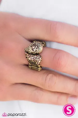 Paparazzi Ring ~ I Want To Know What Love Is - Brass