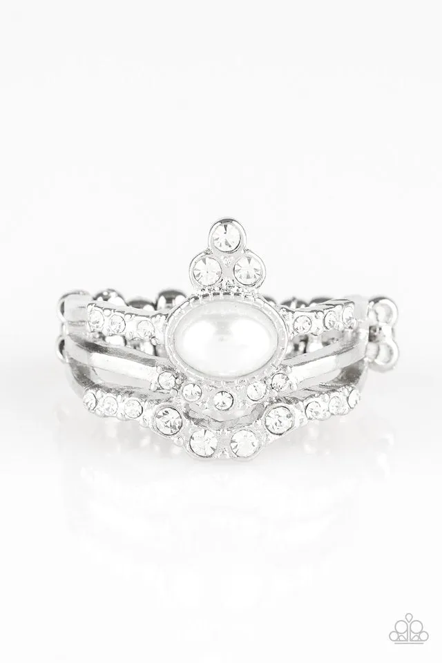 Paparazzi Ring ~ Timeless Tiaras - White