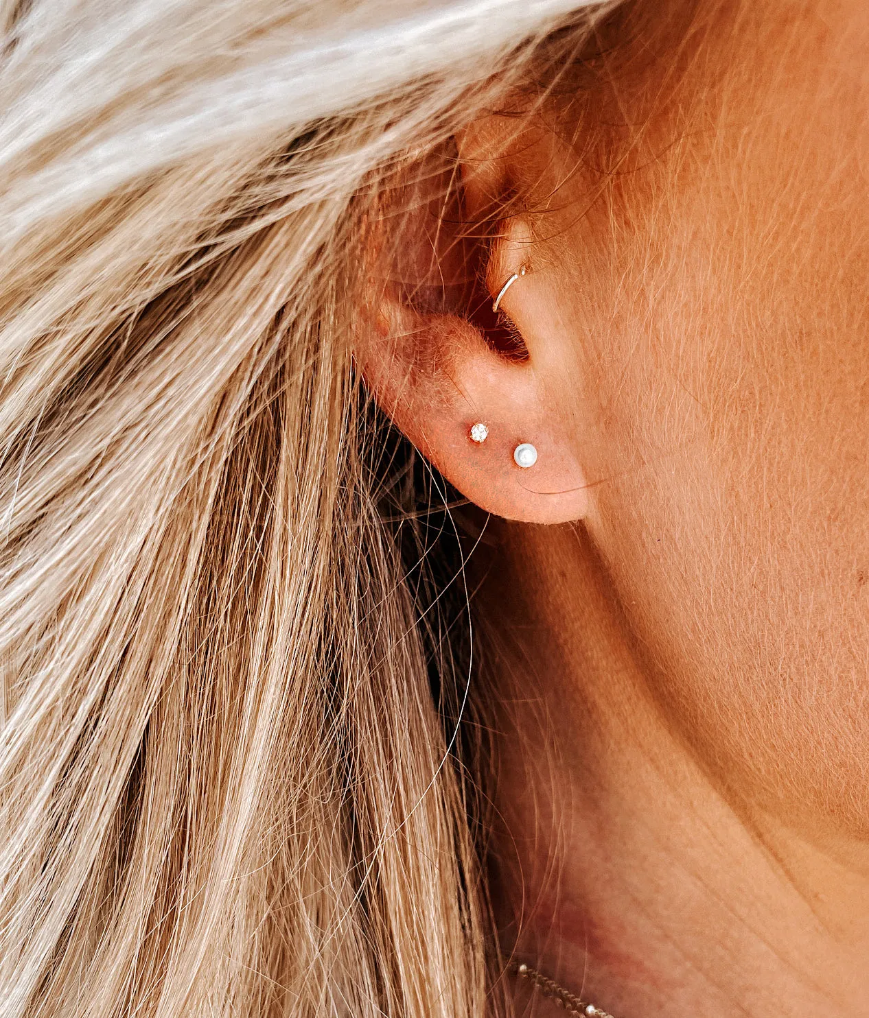 Pearl Stud Earrings