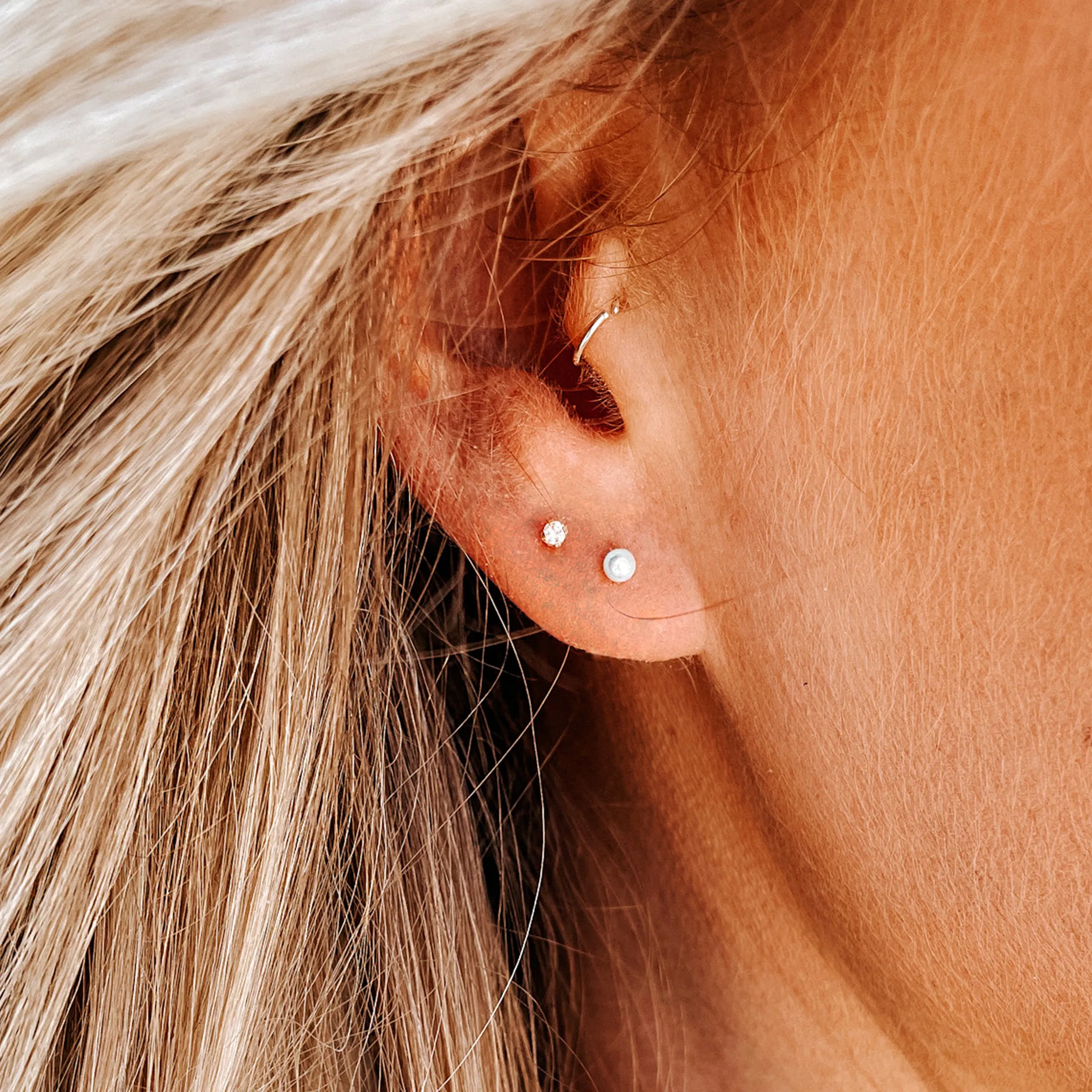 Pearl Stud Earrings